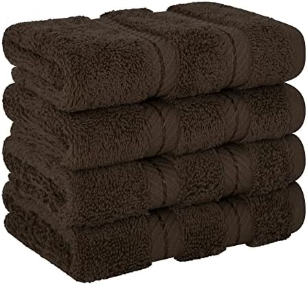 American Soft Linen 100% Cotton Luxury Turkish Towels, 4 PC Washcloth Set