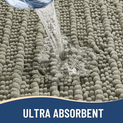 Arotive Bathroom Rugs Mat 30x20, Soft Absorbent Chenille Shaggy Bath Mat