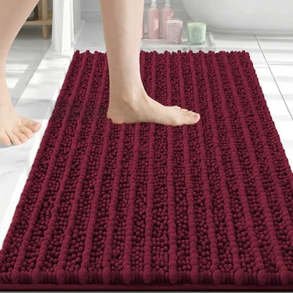 Arotive Bathroom Rugs Mat 34x21, Soft Absorbent Chenille Shaggy Bath Mat
