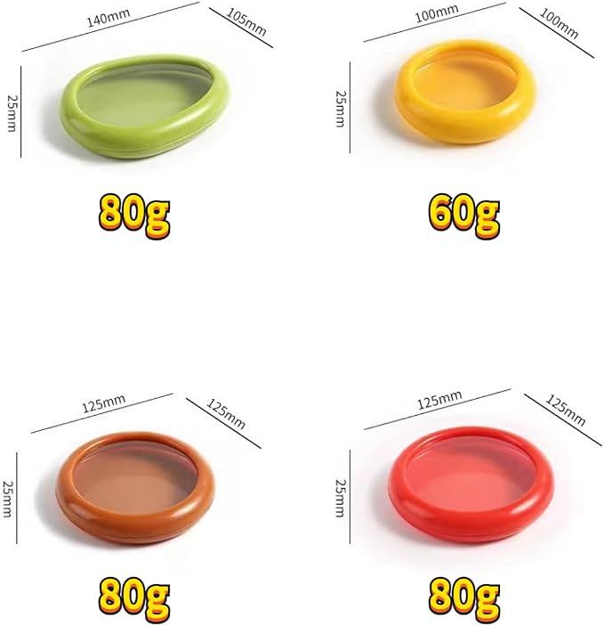 4 PCS Fruit and Vegetable Shaped Savers Storage,Reusable Transparent Thin Film Food Storage Containers Keep Food Fresh Longer, Kitchen Refrigerator Storage Accessories