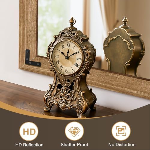 Bathroom Mirror for Wall, 28" x 40" Wooden Vanity Mirror