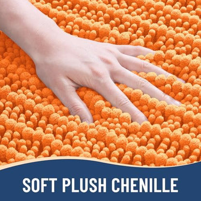Arotive Bathroom Rugs Mat 30x17, Soft Absorbent Chenille Shaggy Bath Mat