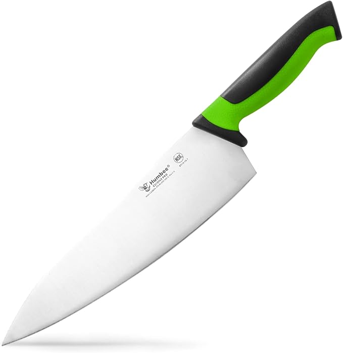 10-Inch Chef Knife, NSF Certified Razor-Sharp High Carbon Stainless Steel Blade – Ergonomic Color Coded Handle, Non-Slip Grip Kitchen Knife, DT-10 Series, Green