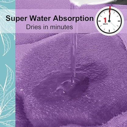 OLANLY Memory Foam Bath Mat Rug 47x24, Ultra Soft Bathroom Rugs, Lavender