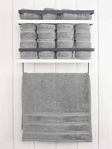 American Soft Linen 100% Cotton Luxury Turkish Towels, 4 PC Hand Towel Set