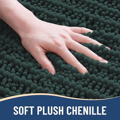 Arotive Bathroom Rugs Mat 59x35, Soft Absorbent Chenille Shaggy Bath Mat