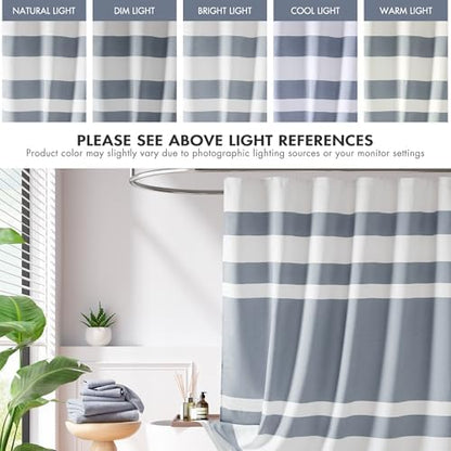 Madison Park Spa Waffle Extra Wide Shower Curtain, 108 x 72, Indigo Blue