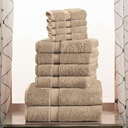 Superior Egyptian Cotton Ultra Plush & Absorbent, 10 Piece Set, Latte