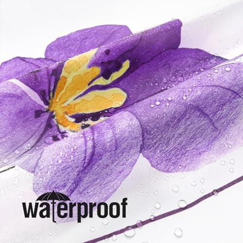 Gibelle Purple Yellow Watercolor Floral Fabric Shower Curtain, 36x72