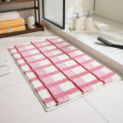 GIB Bathroom Rugs 32"x20", Extra Soft Absorbent Bath Mat for Bathroom Floor