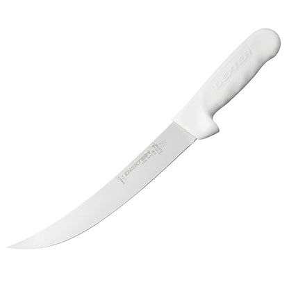 Dexter-Russell 8-inch Breaking Knife | High Carbon Steel Blade | White Polypropylene Handle | Professional-Grade Sani-Safe Series | S132N-8
