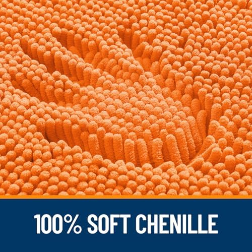 OLANLY Large Bathroom Rugs 44x32, Extra Soft Absorbent Chenille Bath Rugs