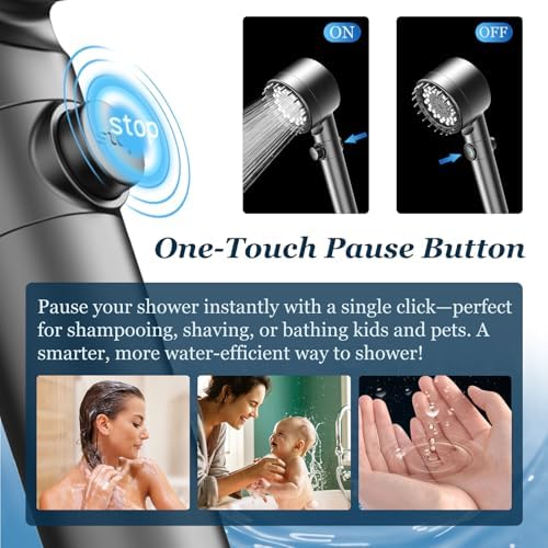FEELSO Filtered Shower Head with Handheld, High Pressure Shower Filter Head
