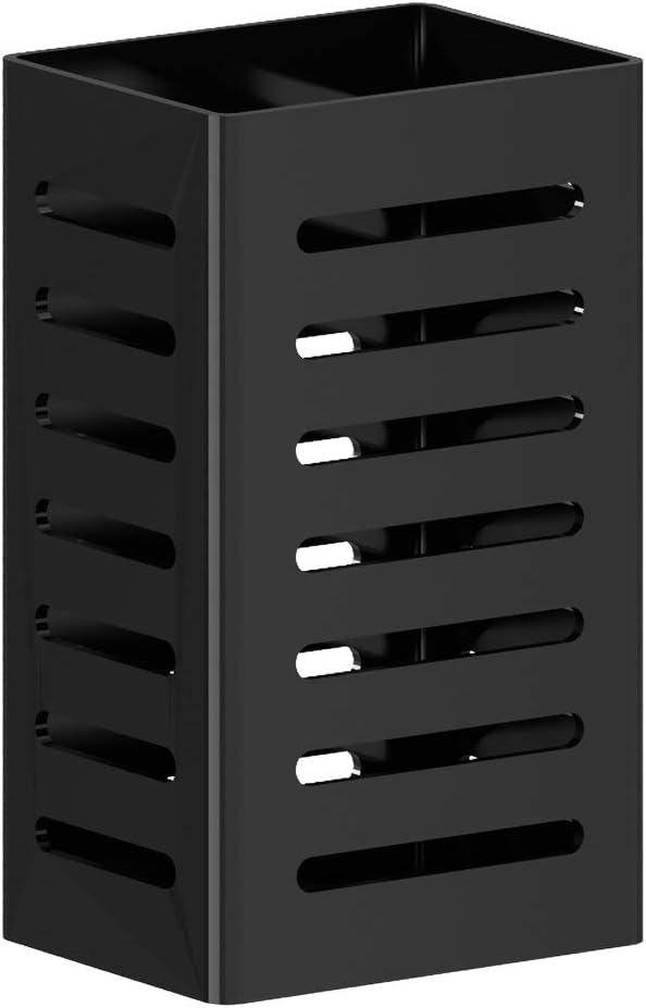 PUSDON Over Sink Dish Drying Rack Parts - Cutlery Silverware Utensil Holder, Black