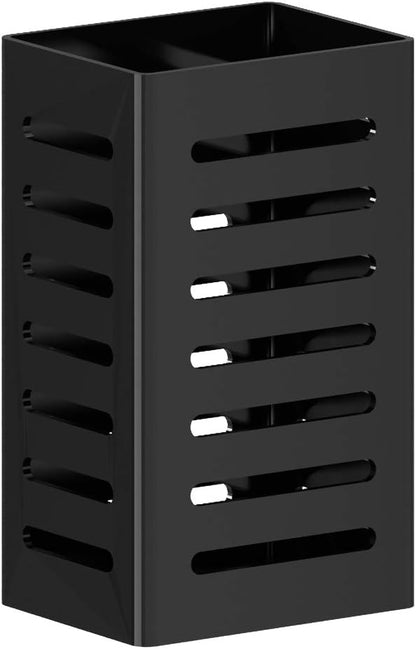 PUSDON Over Sink Dish Drying Rack Parts - Cutlery Silverware Utensil Holder, Black