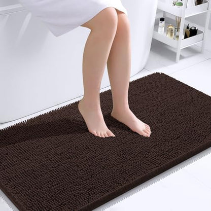 OLANLY Bathroom Runner Rugs 44x24, Extra Soft Absorbent Chenille Bath Rugs