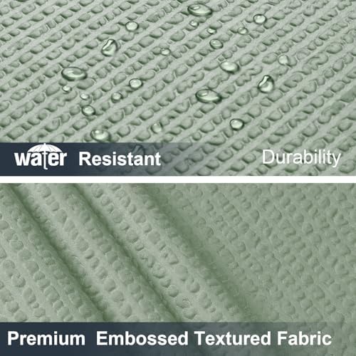 OWENIE Sage Green Stall Shower Curtain for Bathroom, 3D Embossed Textured Fabric Small Shower Curtain for Narrow Stall Size, Machine Washable Water Resistance, Hotel Style, 36" W x 72" L, Sage Green