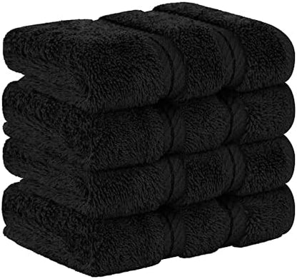 American Soft Linen 100% Cotton Luxury Turkish Towels, 4 PC Washcloth Set