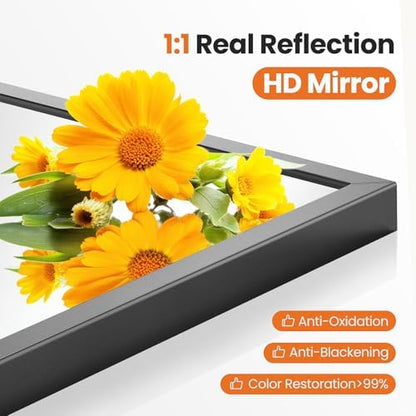 Sweetcrispy 26"x38" Arched Bathroom Mirror, Bathroom Mirrors for Over Sink