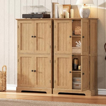 ChooChoo Bathroom Floor Cabinet with Adjustable Shelves