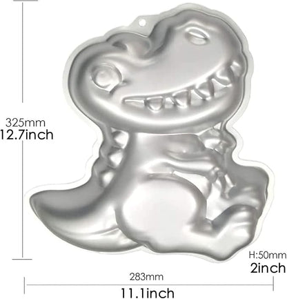 Dinosaur Shape Cake Pan, 3D Birthday Cake Pan, Aluminum Alloy Cake Molds Nonstick Baking Tools