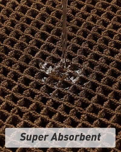 Upgraded Waffle Bath Mat Runner Absorbent Non Slip Bathroom Mat, 2' x 6'