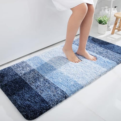 OLANLY Bathroom Runner Rug 45x27, Extra Soft Absorbent Microfiber Bath Rugs