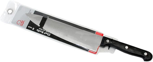 Chef Craft Select Chef Knife, 8 inch blade 12.5 inches in length, Stainless Steel/Black