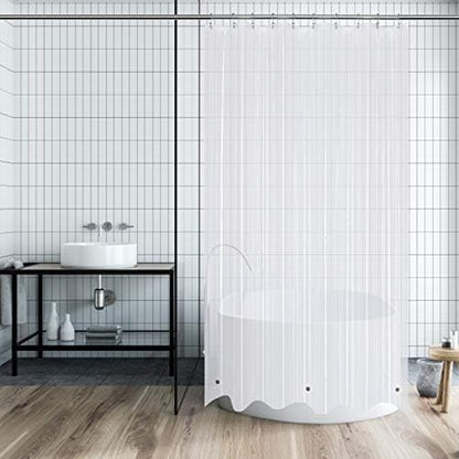 Mrs Awesome 54x78 Stall Size Shower Curtain Liner Clear