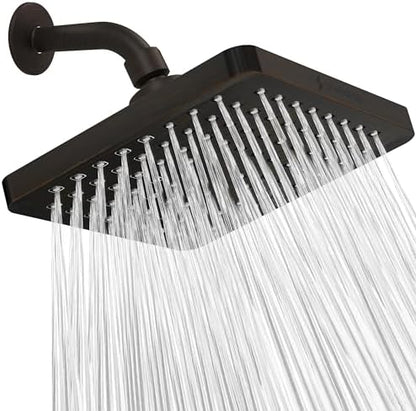 SparkPod Rain Shower Head, 8 Inch Square, Vintage Oil-Rubbed Bronze Finish
