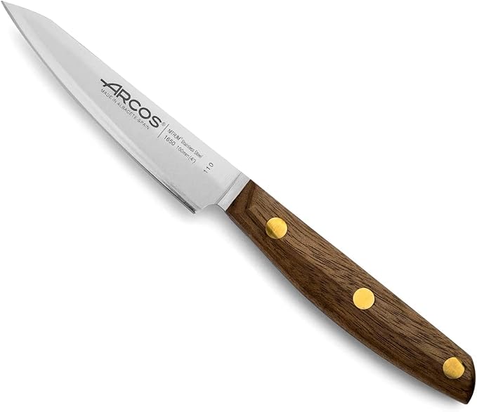 Arcos Nordika Series 3-Piece Professional Knife Set - High Precision Nitrum Stainless Steel Blades, FSC-Certified. 100% Natural Ovengkol Wood Handles