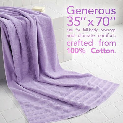 American Soft Linen 100% Cotton Luxury Turkish Towels, 2PC 35x70 Bath Sheet