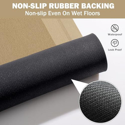 YDKGL Non Slip Bath Mat Long Ultra Thin Bathroom Rugs Runner Fit Under Door
