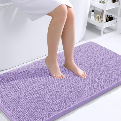 OLANLY Bathroom Runner Rugs 44x24, Extra Soft Absorbent Chenille Bath Rugs