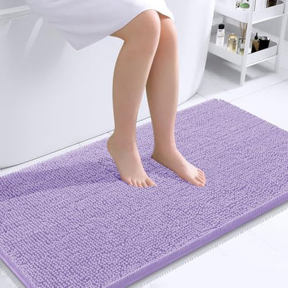 OLANLY Bathroom Runner Rugs 44x24, Extra Soft Absorbent Chenille Bath Rugs