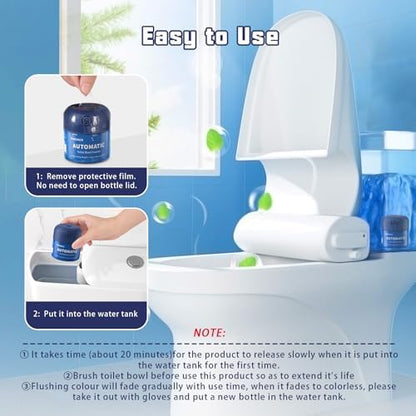 Automatic Toilet Bowl Cleaner 3 Bottles Eucalyptus Long lasting