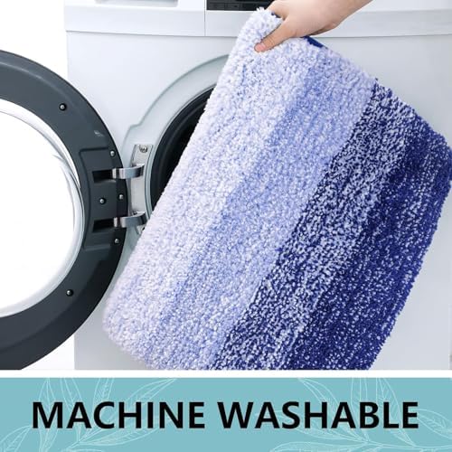 Arotive Microfiber Bathroom Rugs, Shaggy Soft Absorbent Bath Rug, 30x20