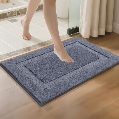 SHACOS Soft Microfiber Bathroom Rugs Set 2 Pieces with Toilet Rug