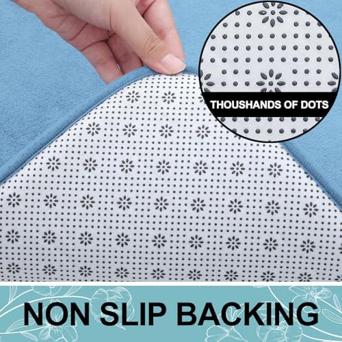 Smiry Memory Foam Bath Mat 24x16, Extra Soft and Absorbent Bathroom Rugs