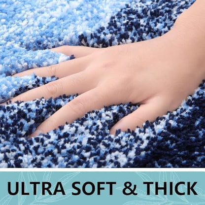 Arotive Microfiber Bathroom Rugs, Shaggy Soft Absorbent Bath Rug, 70x24