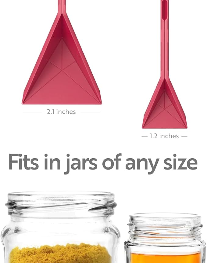 POLYGONS - Original Flat 3-in-1 Folding Measuring Spoons | 2 Spoons fold into 6 Sizes | Magnetic | DuraBend Tech lasts 100k+ folds | LeakProof for Wet & Dry | Gift Packaging | Baking/Cooking (Purple)