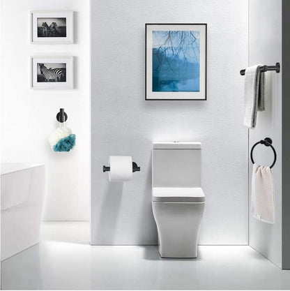 10pcs Matte Black Retractable Bathroom Hardware Set,