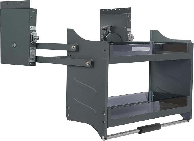 Pull Down Shelf for Kitchen Upper Cabinet,2-Tier Pull Down Cabinet Organizer,Pull-Down Shelf for Kitchen Upper Cabinets,26.4 Lbs Load Capacity (30.08 * 10.24 * 21.65in)