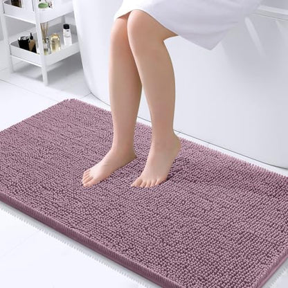 OLANLY Bathroom Runner Rugs 44x24, Extra Soft Absorbent Chenille Bath Rugs