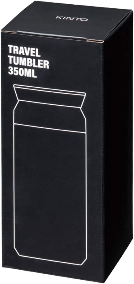 Kinto 20934 Travel Tumbler, 11.8 fl oz (350 ml), Khaki, Double Wall Vacuum Construction, Heat and Cold Retention