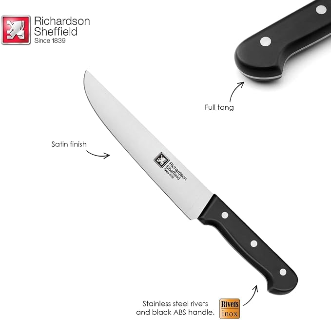 Richardson Sheffield Universal NSF Approved Professional Butcher Knife, 8-Inch