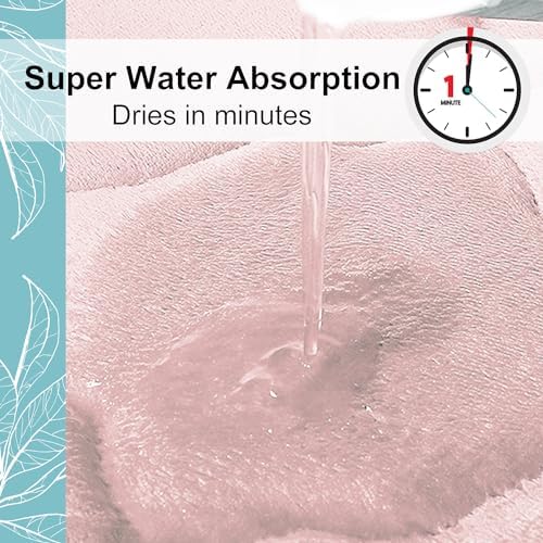 OLANLY Memory Foam Bath Mat Rug 59x20, Ultra Soft Bathroom Rugs, Pink