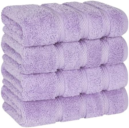 American Soft Linen 100% Cotton Luxury Turkish Towels, 4 PC Hand Towel Set