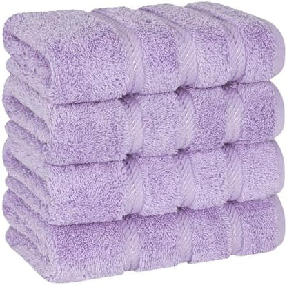 American Soft Linen 100% Cotton Luxury Turkish Towels, 4 PC Hand Towel Set