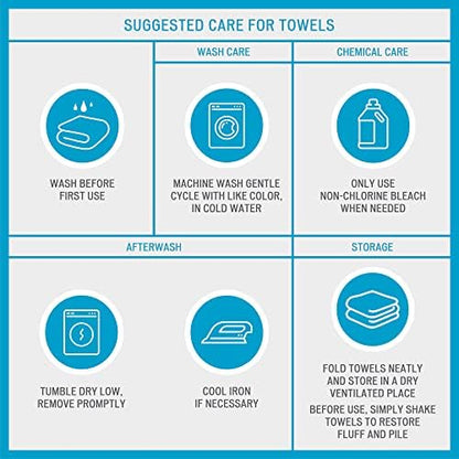 Madison Park Serene 100% Cotton Bath Towel Set Luxurious Floral Decorative Towels for Bathroom Embroidered Cotton Jacquard Design Soft Highly Absorbent for Shower 600 GSM, Multi-Sizes, Navy 6 Piece